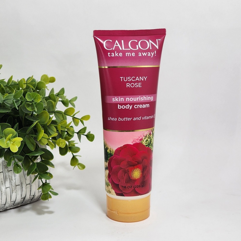 Calgon Tuscany Rose Body Cream 8 oz / 226g ~ Skin Nourishing and Moisturizing